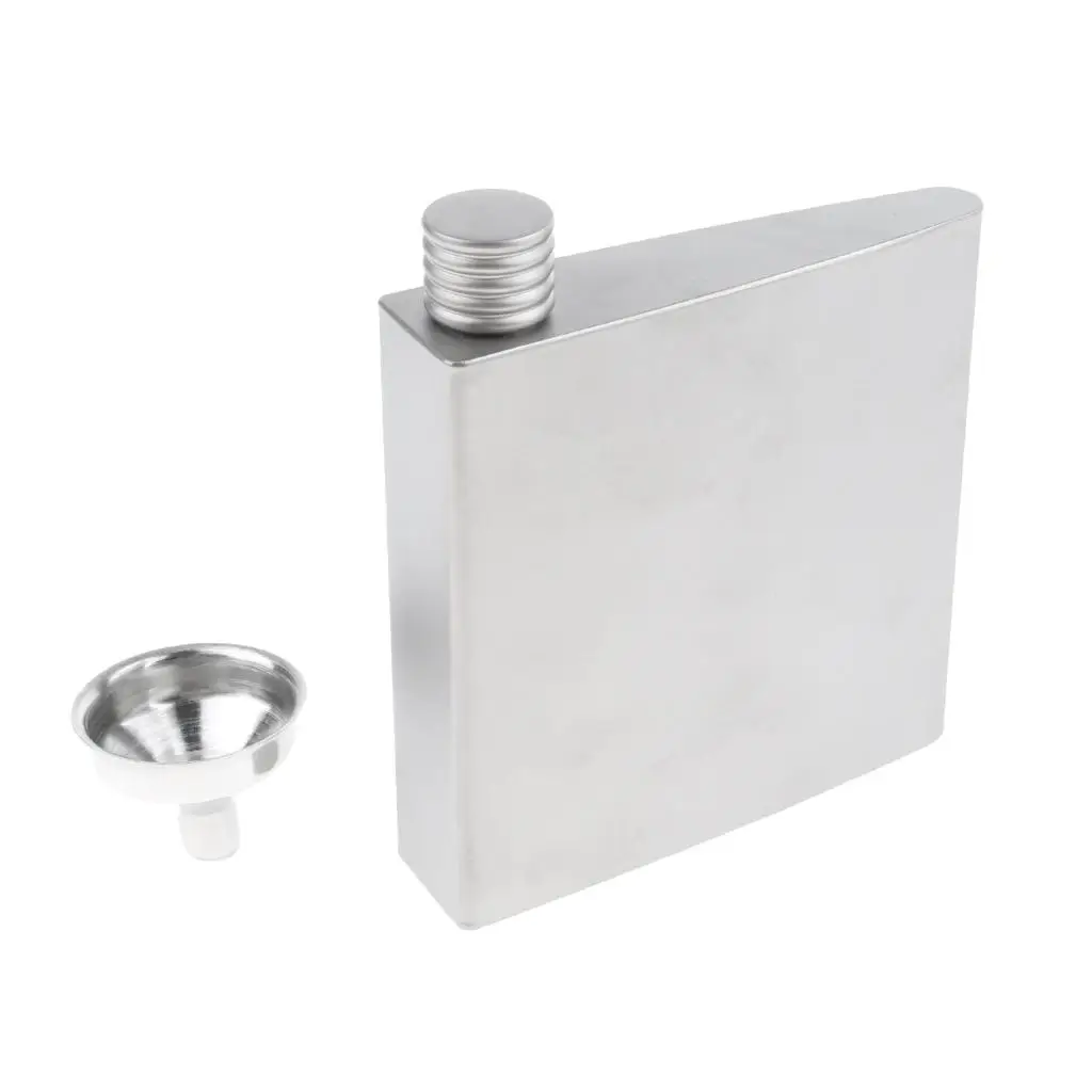 MagiDeal Titanium Hip Flask Pocket Liquor Bottle for Outdoor Camping Hiking Backpacking