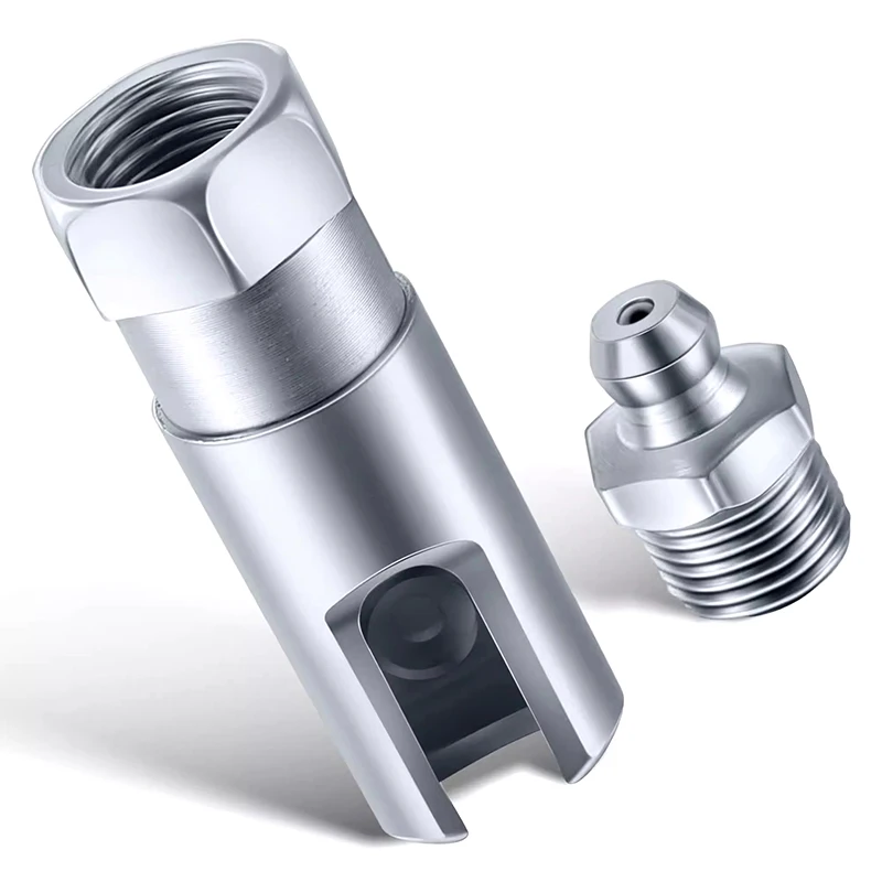 NEW Right Angle 90 Degree Push-on Slotted Grease Coupler With 1/8 Inch NPT Threads Slotted Standard Grease Coupler Nipple