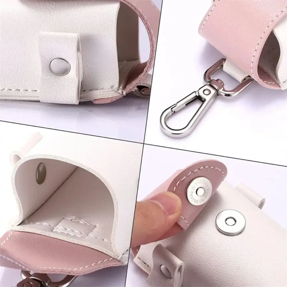 Mini Golf Ball Waist Bag Waterproof PU Leather Golf Belt Bag Metal Buckle with Golf Tee Clip Golf Ball Container Golf Course