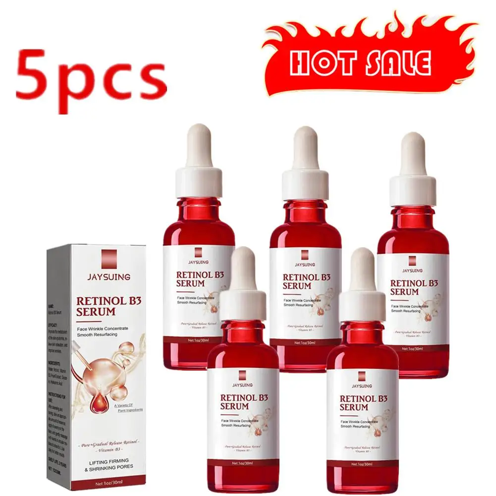 5x Retinol Gezicht Serum Glad Fleuren Hydraterende Voeding Fade Fijne Lijn Tillen Verstevigend Krimpt Poriën Essence Verzorgingsproduct