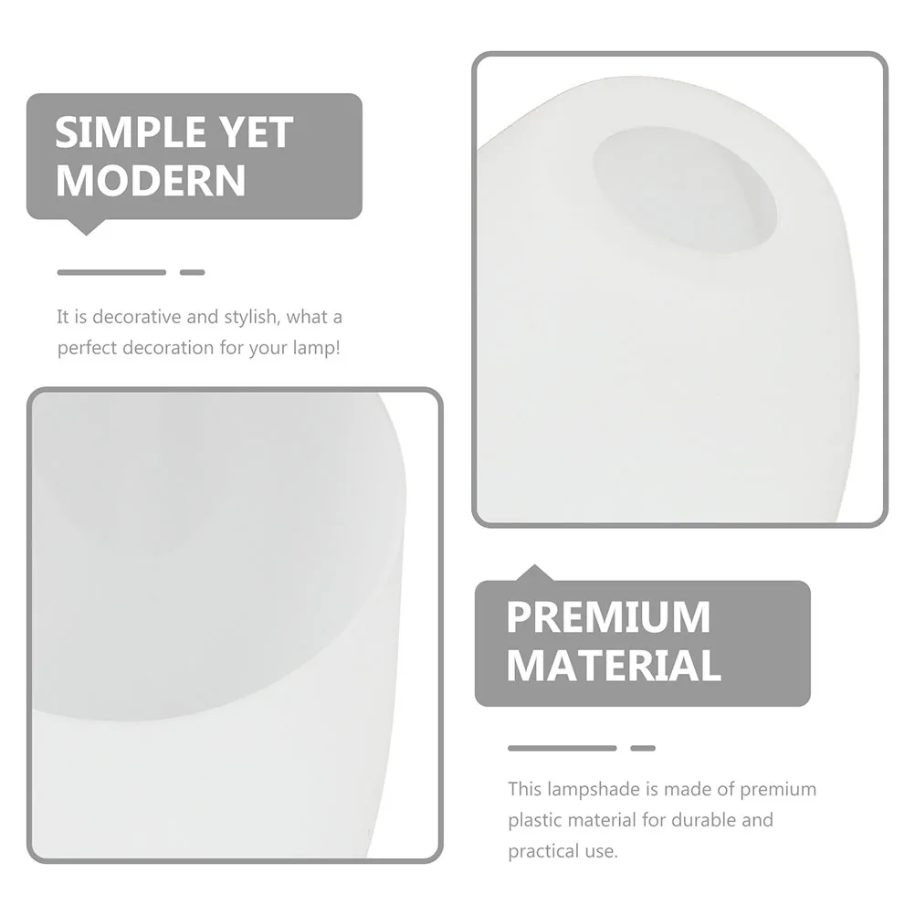 

2Pcs Lamp Shade Plastic Flat Inclined Head Lampshade for Table Wall Hanging Lamp Warm Light Table Light Shade Lamp-Chimney