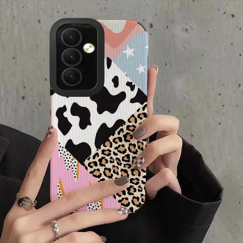 Galaxy A34 5G Phone Cases for Samsung Galaxy A54 A53 A52 A50 A51 A72 A71 A73 A13 A23 A33 A32 Case Cover Zebra Love Heart Coque