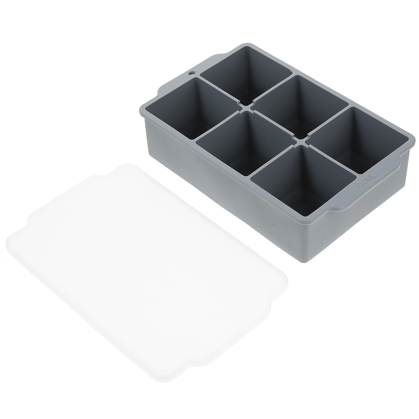 

Ice Cube Tray Square Silicone Mold Non-Stick For Whiskey Beer Cocktails Chilling Kitchen Freezer Storage Use