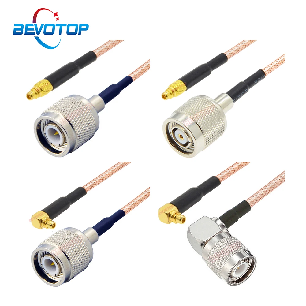 RP-TNC / TNC Male to MMCX Male Straight / Right Angle Plug RG316 Cable Antenna Extension RF Coaxial Pigtail TNC to MMCX Jumper