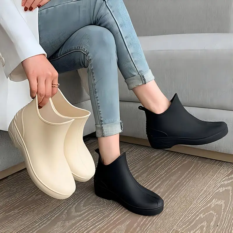 Women's Rangeboots Hot-season shoes Fashion waterproof Chelsea Boots Dwardwork Workshoes Men and Women Walker Fishing