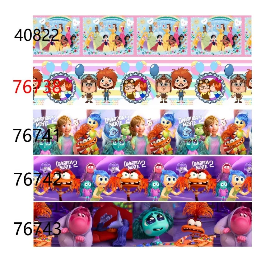 

10yards Disney Cartoon Character Grosgrain Ribbon for Hairbows Birthday Party Decoration Craft Materials DIY Accessories