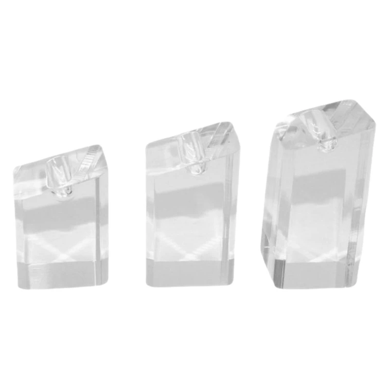 

C1FC 3Pcs Convenient Acrylic Ring Display Set for Jewelry Stores and Exhibitions