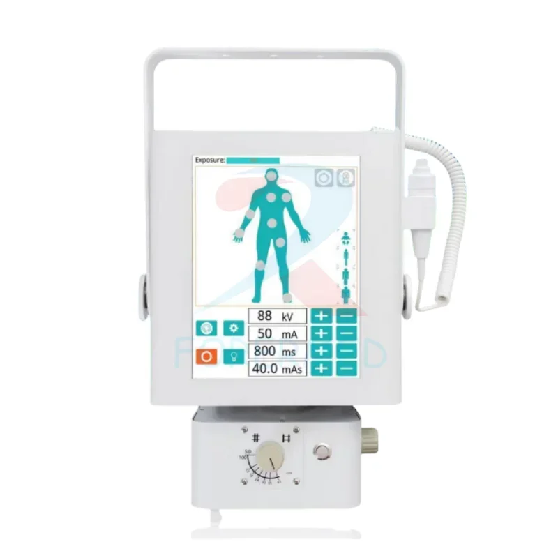 Medical 5.6KW Portable X Ray Machine Human/Veterinary System Digital x-ray Machine DR Flat Panel Detector X-ray