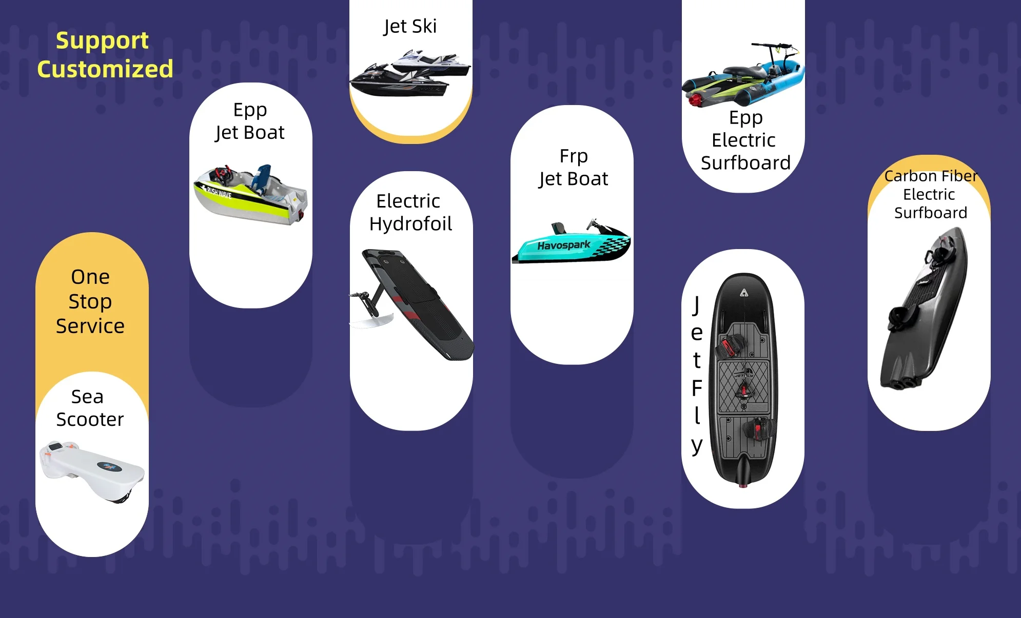 Customizable High Quality Fast Speed Mini Jet Boat New Design Electric Boat Outboard Engine Jet Ski