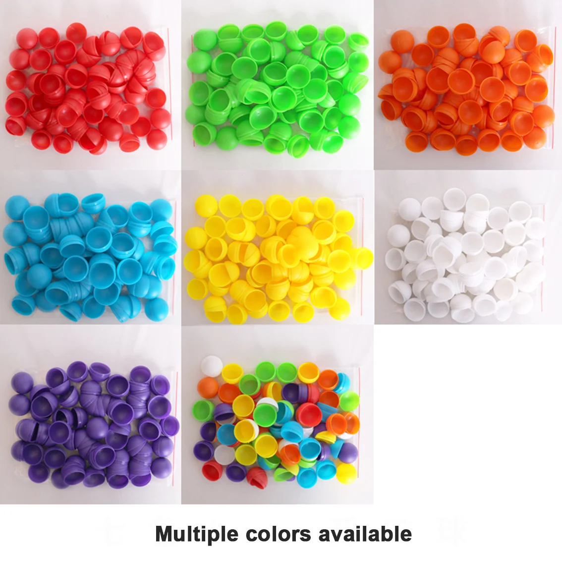 32/40/50mm Openable Plastic Lottery Raffle Ball Colorful Hollow PP Surprise Capsule Ball for Game Draw Party Event DIY Craft