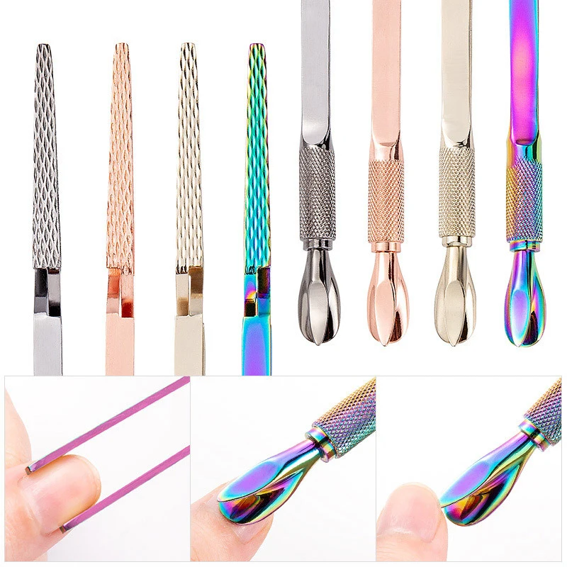 1PC Multifunction Stainless Steel Nail Art Shaping Tweezers Cross Nail Clip Manicure Tools Nail Art Treatment Shaped Tweezers