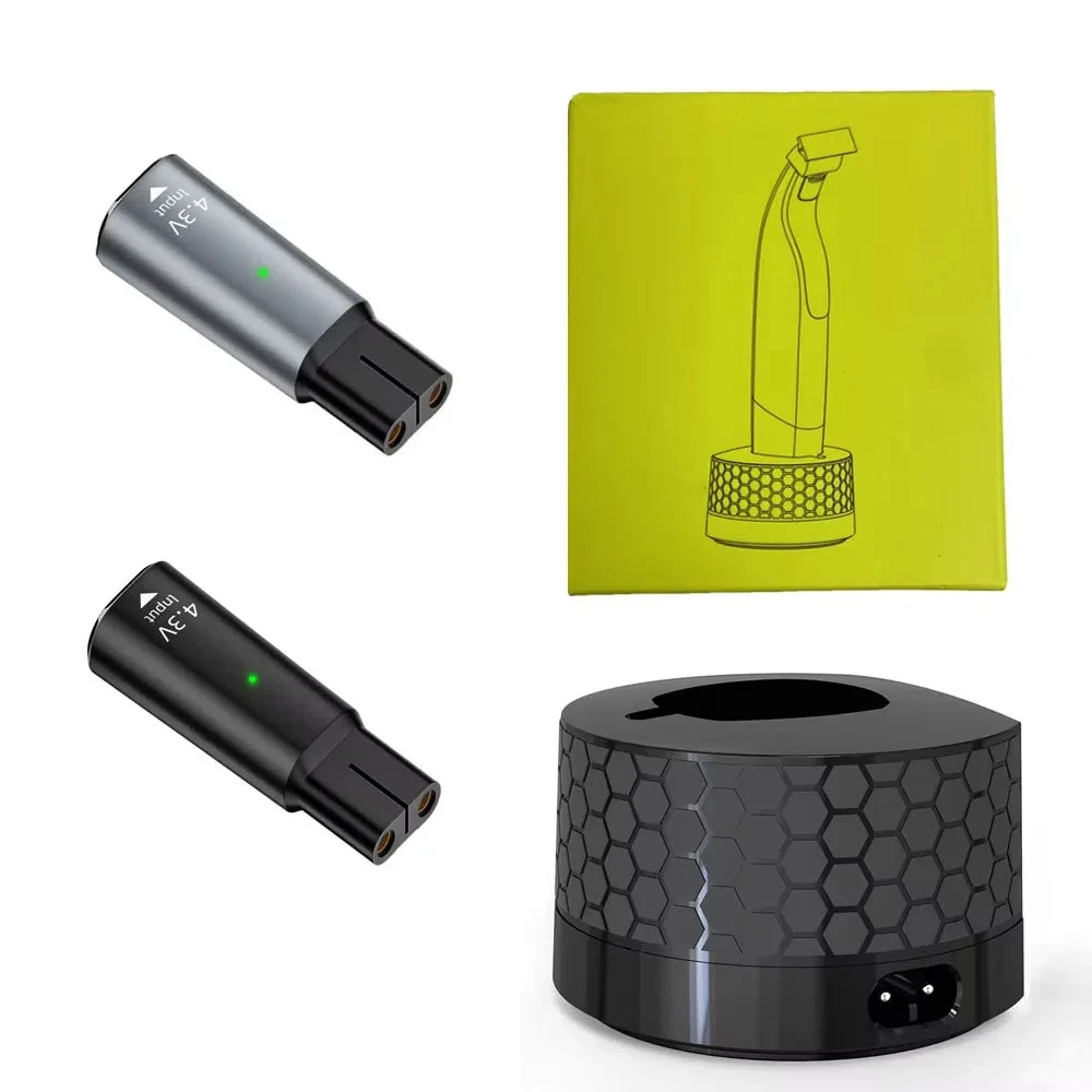 TYPE-C + soporte de cargador de Base de carga montado en la pared para Afeitadora eléctrica híbrida Philips One Blade QP2520 QP2530 QP2620 QP2630