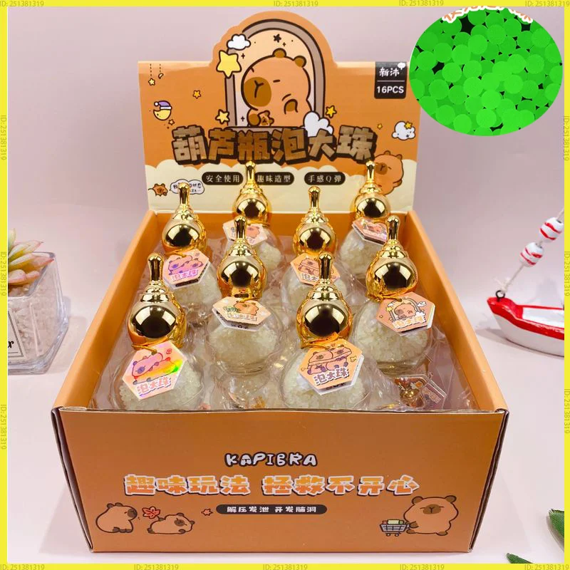 

Capybara Gourd Bottle Night Light Bead Blind Box Creative Water Absorbent Pellet Mini Stress Relief Squeeze Toy Ornament Gift
