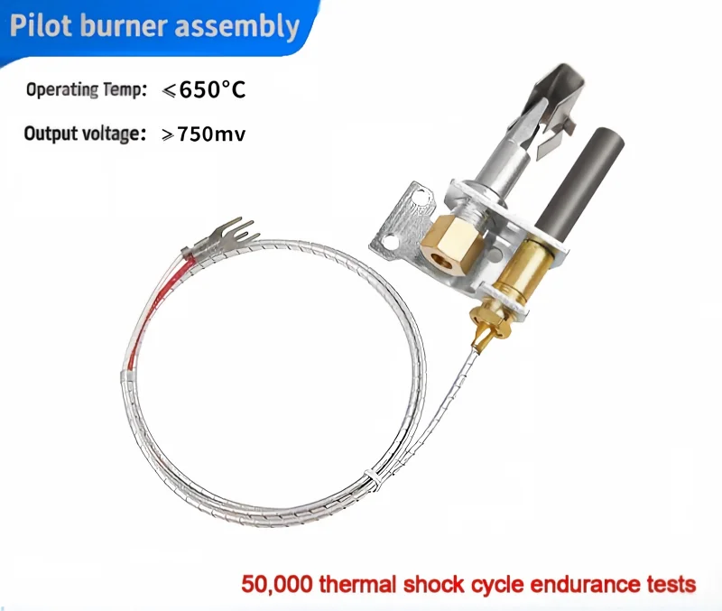 36" 750mV Thermopile Pilot Burner Assembly With ODS Depletion Protection for Heater LPG LNG Fryer Heating Equipment