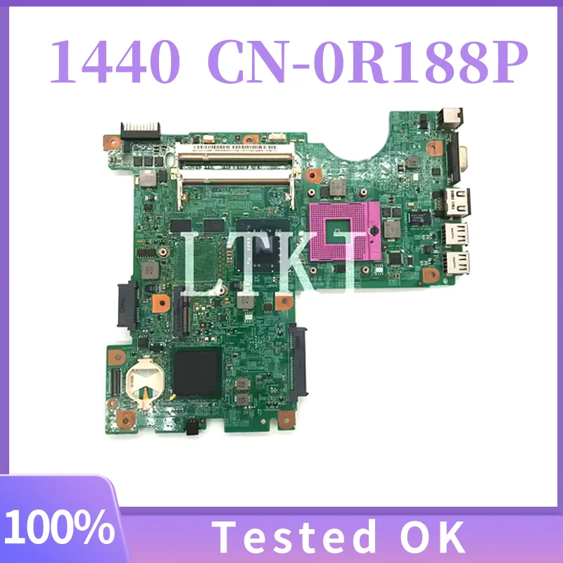 

Mainboard CN-0R188P 0R188P R188P For DELL Inspiron 1440 I1440 Laptop Motherboard GM45 DDR2 HD4330 100% Full Tested Working Well
