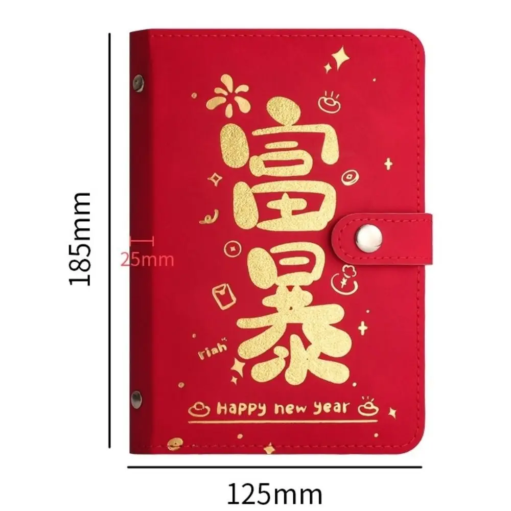 Erhalten Sie nach Nacht mit 100 Umschlägen, Geldspar-Challenge, PU, großes Fassungsvermögen, Spar-Ordner, Geld sparen, wasserdicht