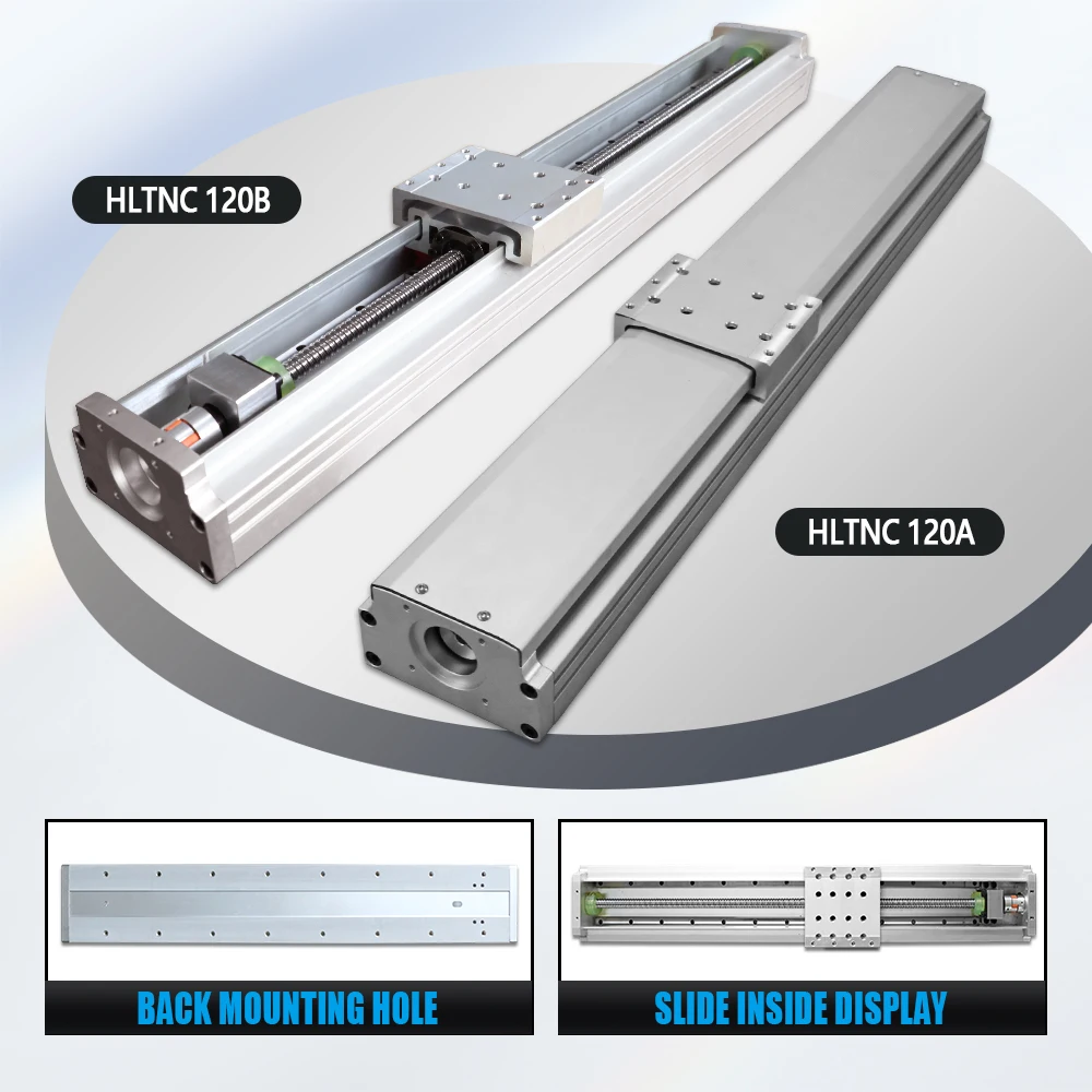 

Полностью закрытый направляющий стол HLTNC с ЧПУ HL120A Пыленепроницаемый направляющий стол EGR15 SFS1605 1610 C7 Шариковый винт для Nema 23 CNC XYZ