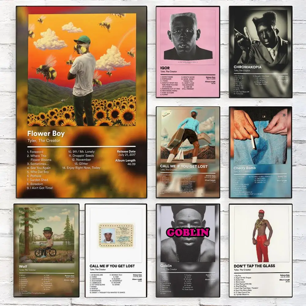 Hip pop Singer T-Tyler Music Album Poster Trendy Aesthetic Wall Art high-end Bedroom Home Cafe Decor