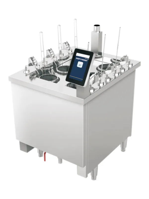 

Газовая лапшеварка Yawei с шестью конфорками, интеллектуальным подъемом и автоматическим приготовлением лапши и пельменей