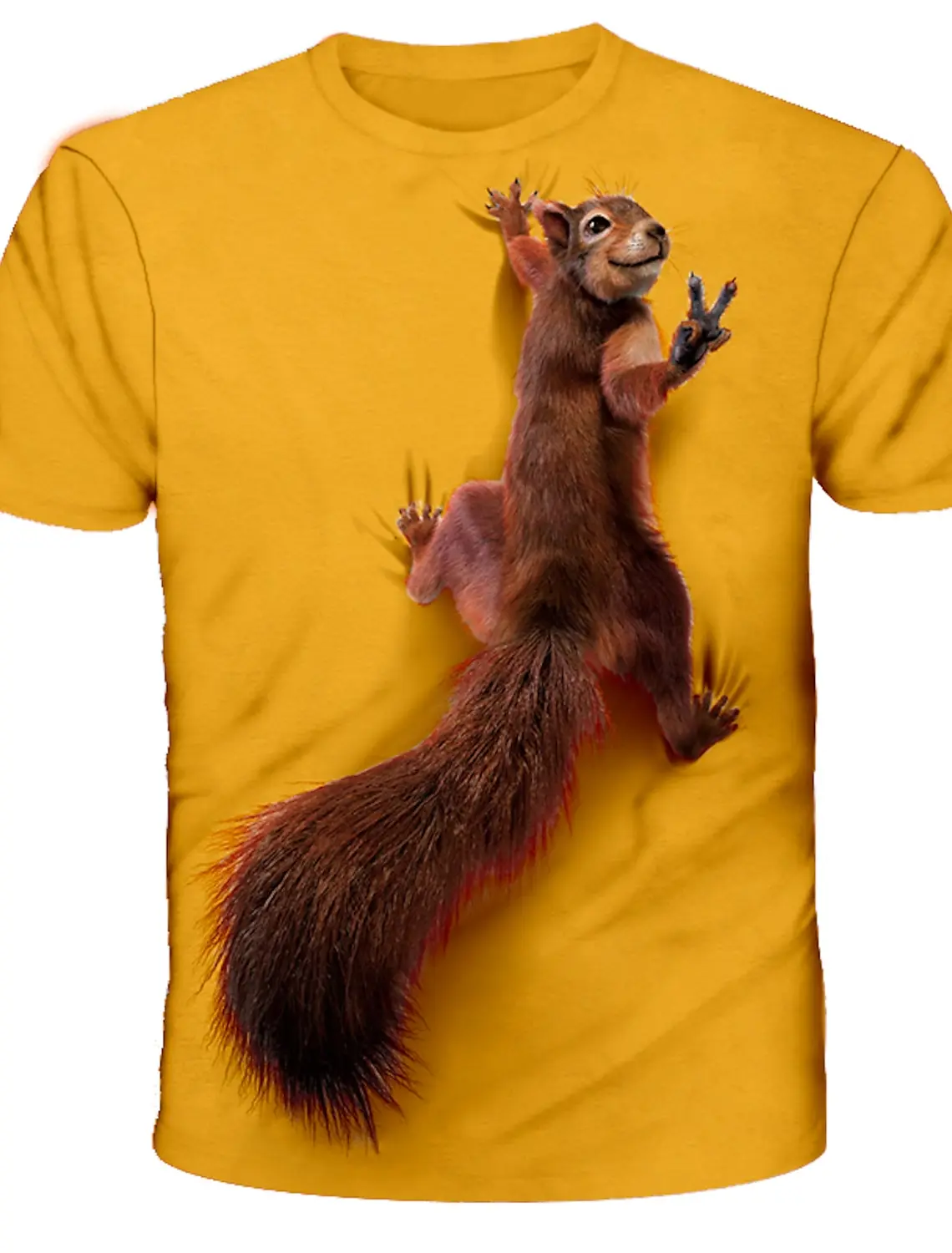 Men's T-shirt Animal Squirrel 3D Print Outdoor Street Short Sleeve Print Clothing Apparel Designer Funny Casual shirts for men