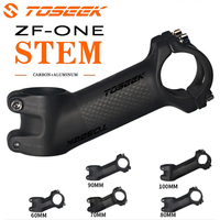 Toseek Mtb Stem Carbon Ultralight Bike Stem 6/10/17/25/35 Degree Aluminum 60/70/80/90/100mm Bike Power Durable bicycle Part