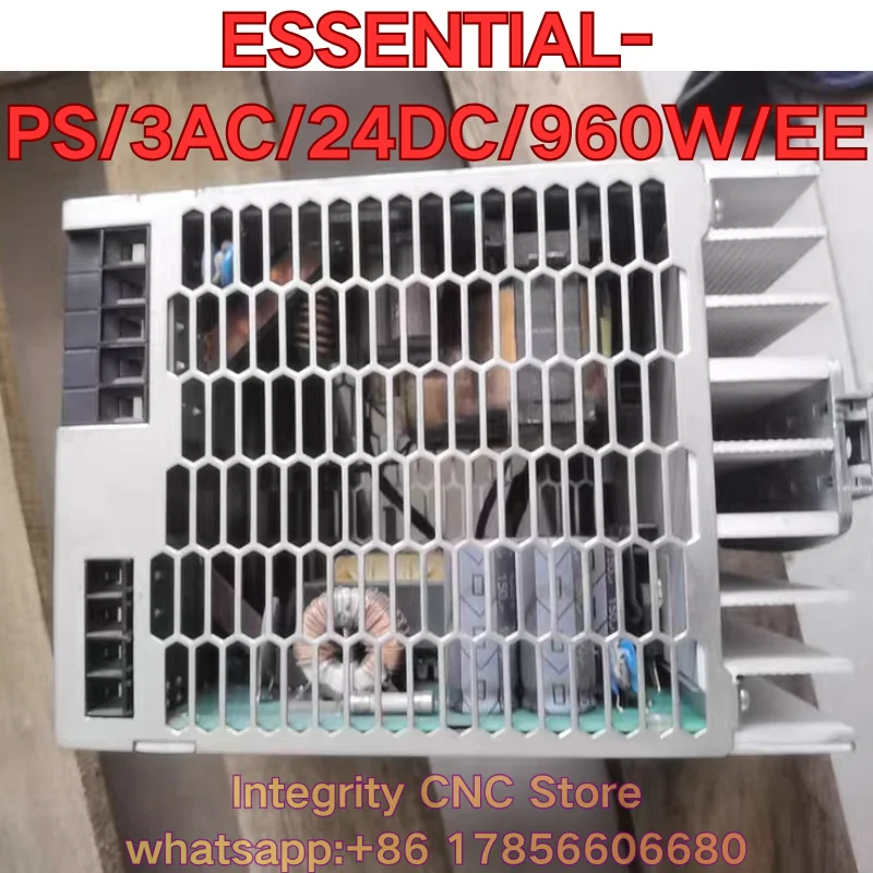 Second-hand ESSENTIAL-PS/3AC/24DC/960W/EE PLC module function test is normal 1018294