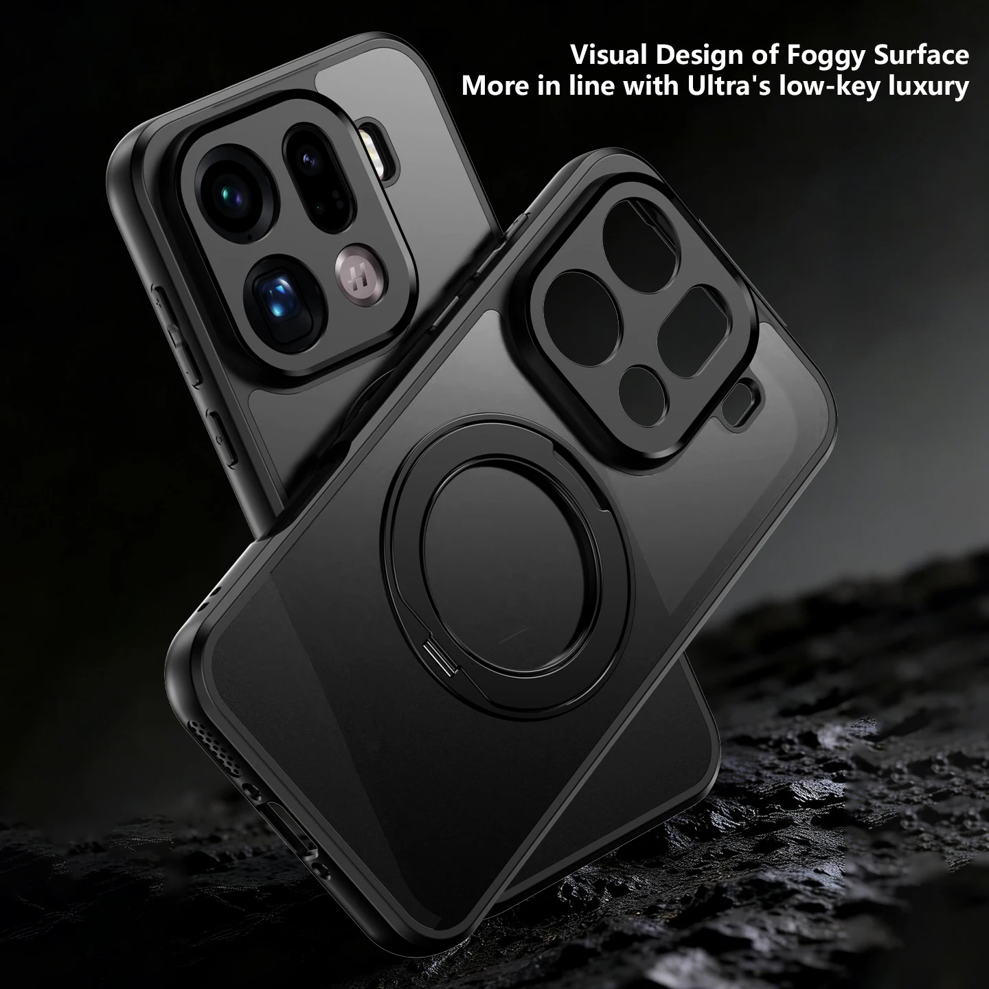Twarde etui z pierścieniem i podstawką, kompatybilne z MagSafe, ochronne etui na tył telefonu OPPO Find X9 Pro, OPPO Find X9 X8 Pro. — zdjęcie produktu 2