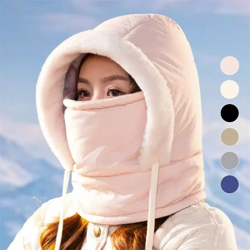 

Autumn Winter Warm Outdoor Windproof Coldproof Skiing Riding Cover Face Neck Protecting All-in-One Hat