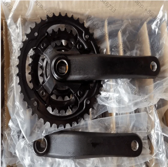 1Set for Square Taper Gravel MTB Bike Chainset 42-33-22 175mm Crankset Arm JIS Square Taper 6/7/8Speed Triple