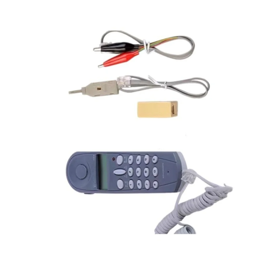 C019 Telephone Network Cable Telephone Line Tester For Continuity Connection Fault Testing For Office Home Number Inquiry Machin