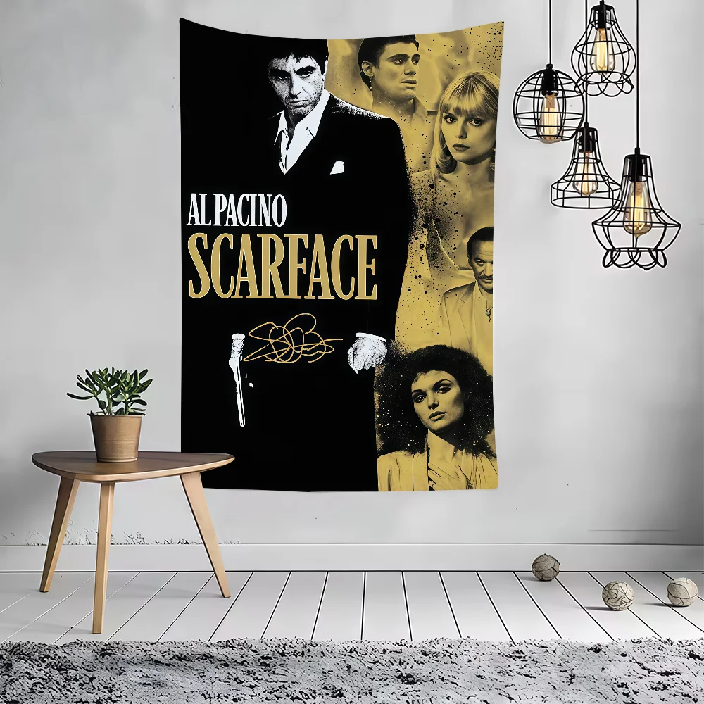 Classic Movie S-Scar-face-ES TV flag Party Decoration Art Picnic Home Hanging Camping Outdoor Party Banner