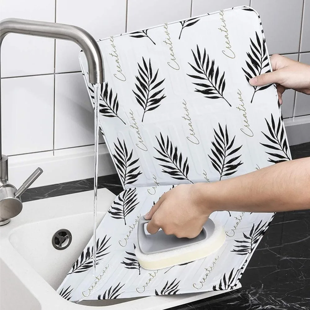 New Cactus Printed Cookware Screen Plate Pan Oil Splash Protection Kitchen Frying Oil Baffle Plate Gas Stove Protector