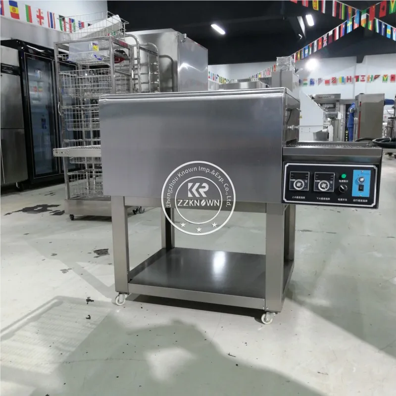 18 Inches Gas Hot Conveyor Pizza Oven Stainless Steel Commercial Baking Oven Machine Oven Bakery For Baking Bread Cake Pizza