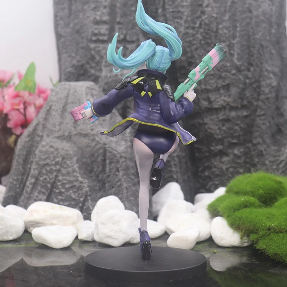 23 سنتيمتر أنيمي لعبة Cyberpunk: Edgerunners ريبيكا الشكل الدائمة أنيمي نموذج دمية جمع عمل الشكل لعبة هدايا عيد الميلاد