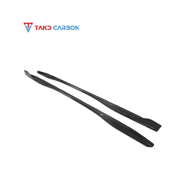 TAKD Carbon Real Car Data Development Dry Carbon Fiber universal rear spoilers Side Skirts Extensions For BMW M3 M4 G80 G82