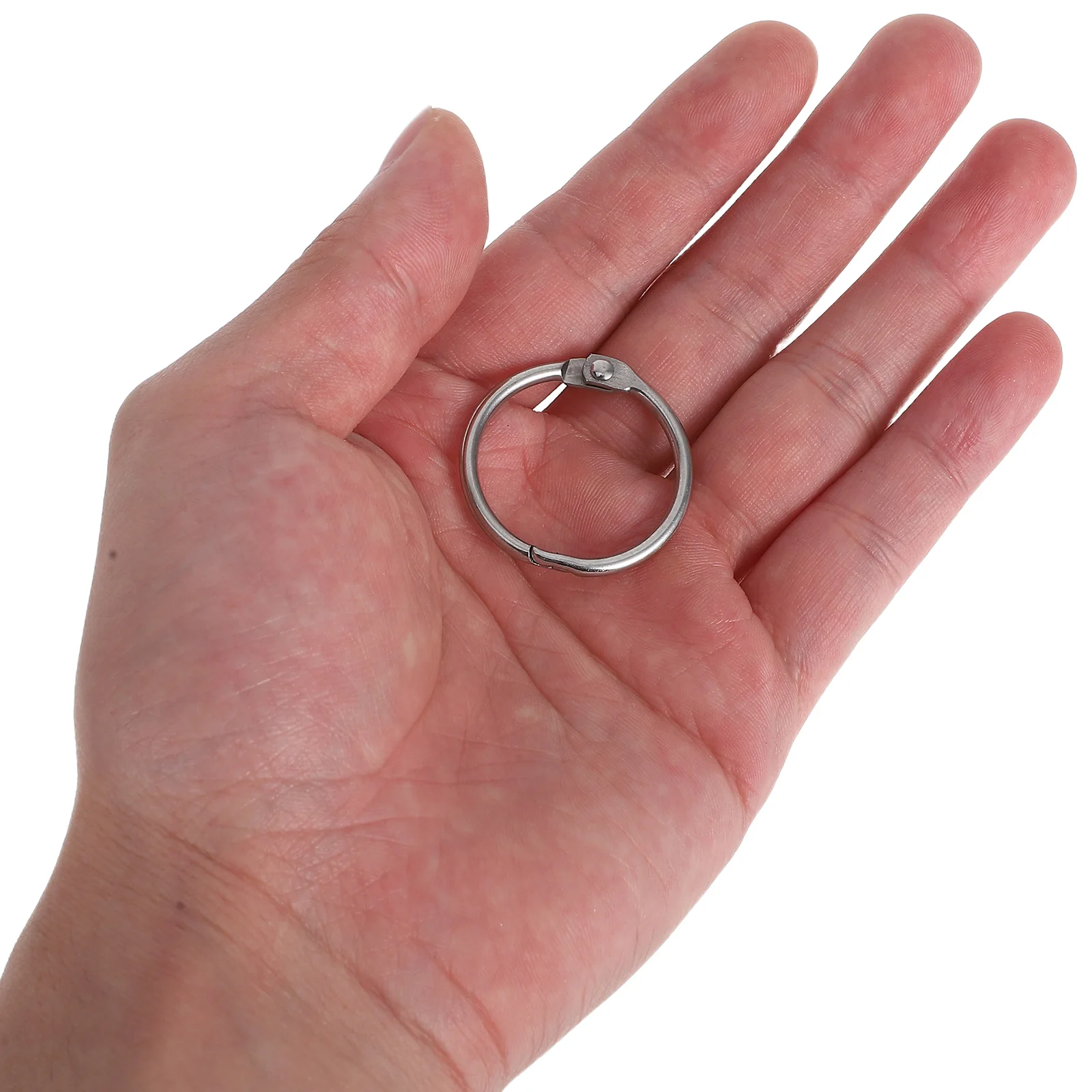 20Pcs Binder Rings Metal Small Book Binding Rings for Index Cards Flashcards Scrapbook Paper Organizer Office Supplies
