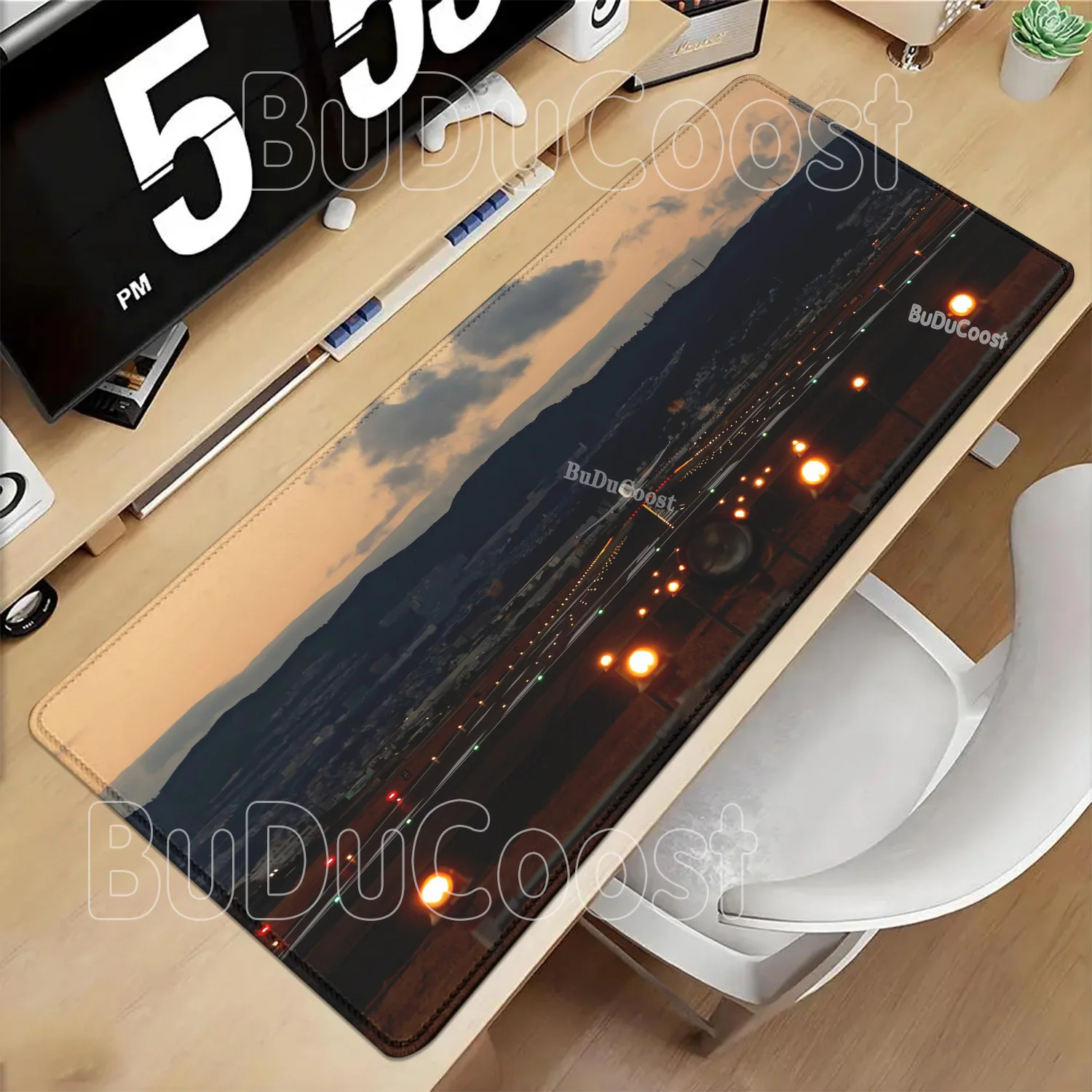 Airplane Speedometer HD printing Mouse Pads Plane Instrument Panel XXL Mousepad Nonslip Rubber Desk Mat Pc Gamer Cockpit Playmat