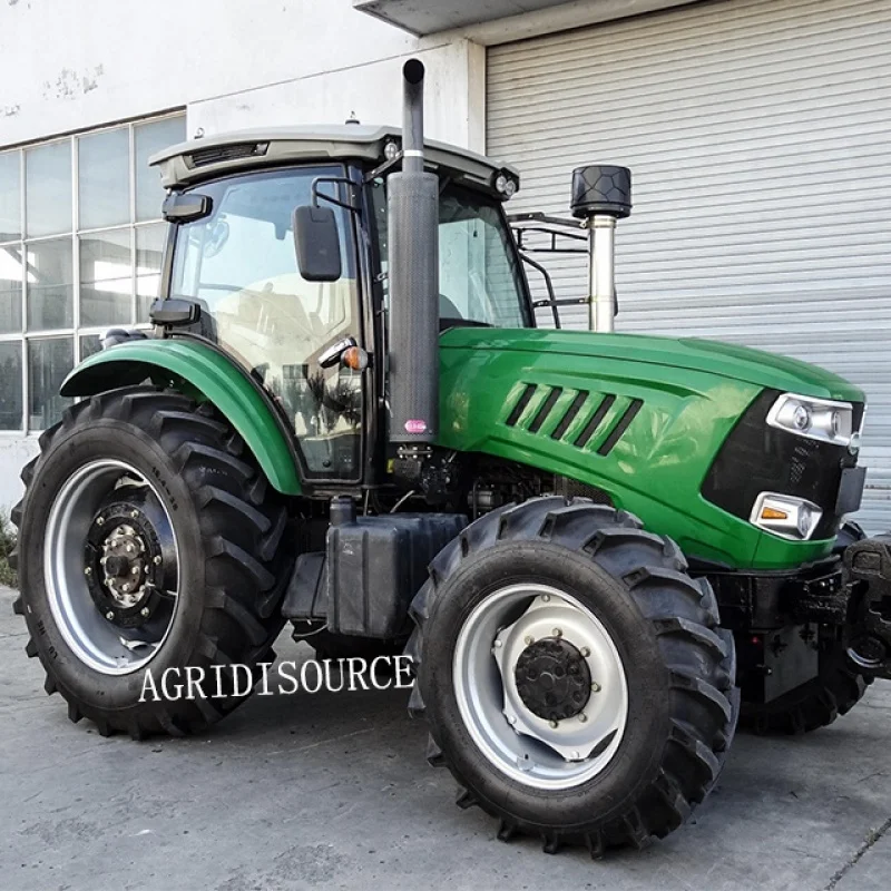 Tractor agrícola de alta resistencia, maquinaria agrícola con remolque de descarga 10T, 200HP, duradero, China