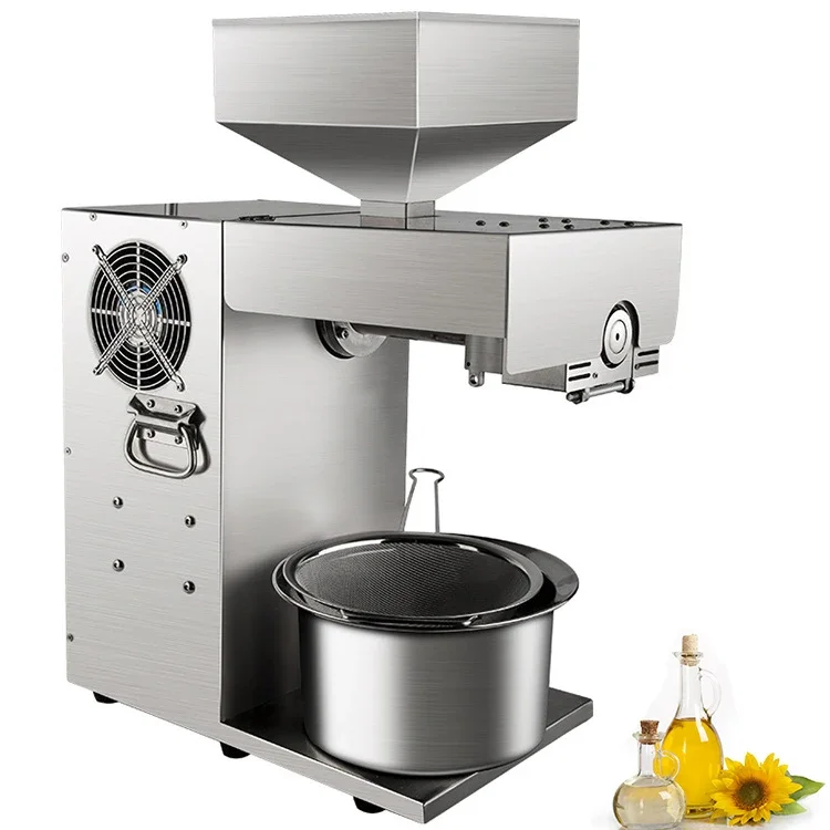 Factory Price full automatic mini small household home use oil extraction making edible olive oil press machine