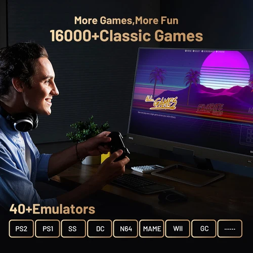 Imagen 2 del producto Kinhank Super Console X5 PRO Consola de videojuegos retro RK3588 8GDDR4 con 4T HDD 16000+ juegos Plug and Play para PS2/PS1/SS/DC/N64