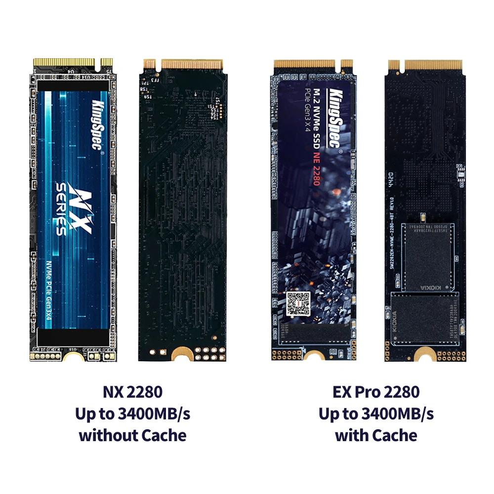 KingSpec 256gb 512gb 1TB 2TB M.2 SSD M2 PCIe3.0 NVME محرك الحالة الصلبة 2T Dram Cache قرص صلب داخلي لأجهزة الكمبيوتر المحمول المكتبية PS4