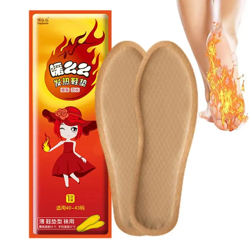 Rapid Warming Self-heating Shoe Pads 40 -43 code Winter Warm 65 Temperature  Keep Warm Paste Charging Free Foot Warmer Women Men