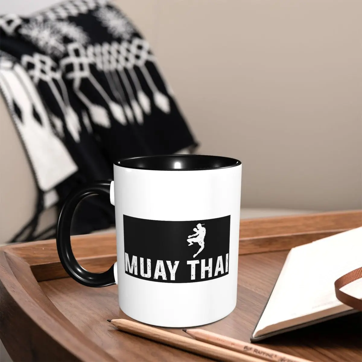 Muay Thai Gloves Thailand Boxing Fighter College Mug Funny Ceramic Coffee Cups Tea Mugs Milk Cup Drinkware Gift for Woman Man