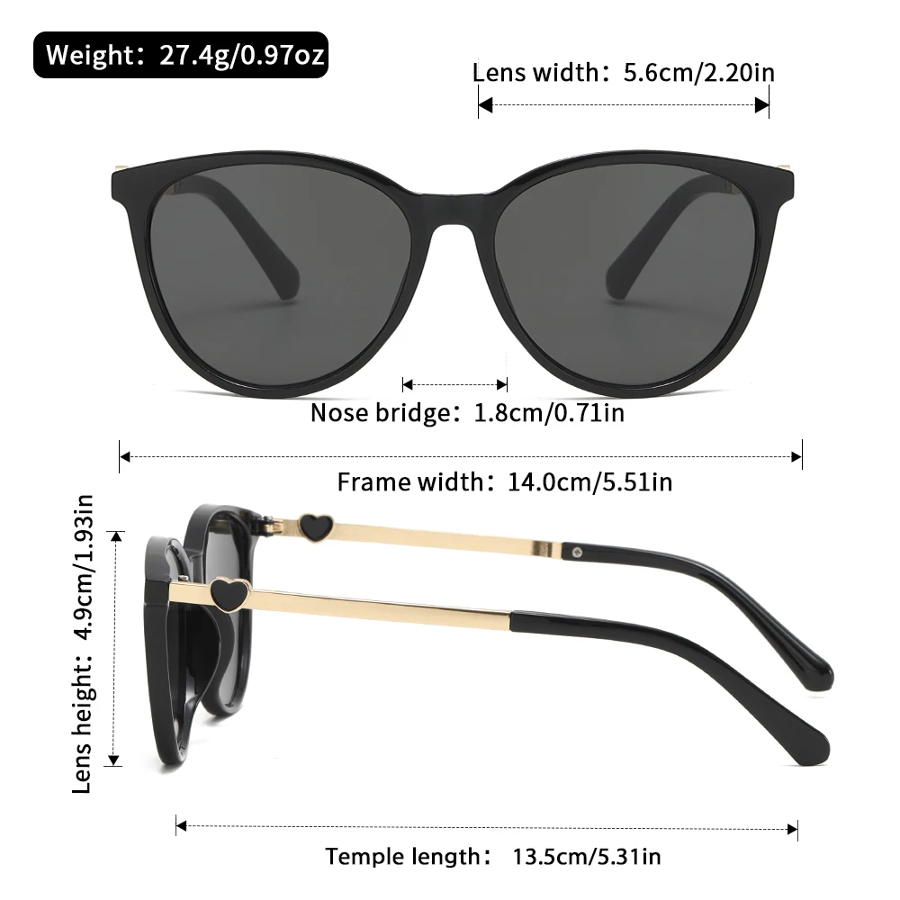 نظارات شمسية عصرية لتدفئة القلب من Oyalie، اختيار تدفئة القلب، متعددة الألوان اختيارية، سهلة التكيف مع لحظات تدفئة القلب، حقن رومانسية ومرحية، سهلة تصنيفها. مناسبة لملابس العمل اليومية، التسوق، التاريخ، عطلة السفر وغيرها من المناسبات لتتناسب مع إكسسوارات الملابس.