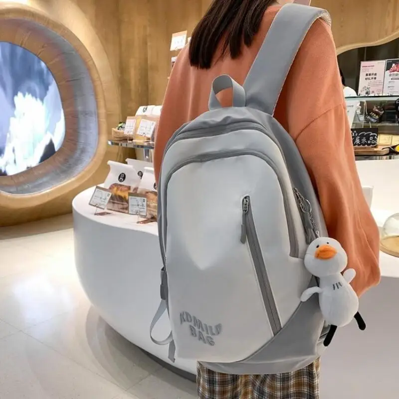 

Школьный ранец в стиле ретро, вместительный нейлоновый Водонепроницаемый школьный ранец в стиле пэчворк контрастных цветов, дорожная сумка