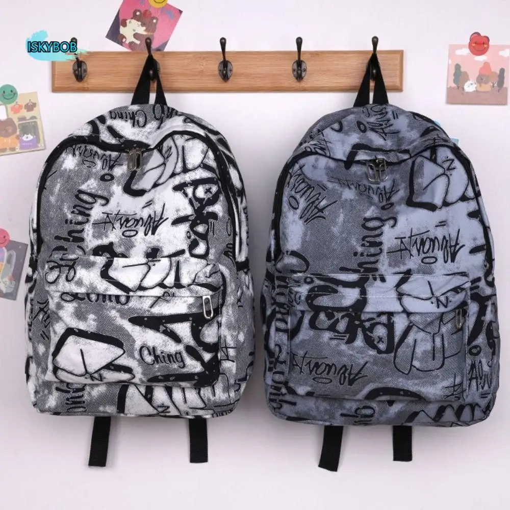 

Large Capacity Graffiti Students Schoolbag Fashion Casual Women's Backpack Cartoon Cute School Bags for Girl for Teenage
