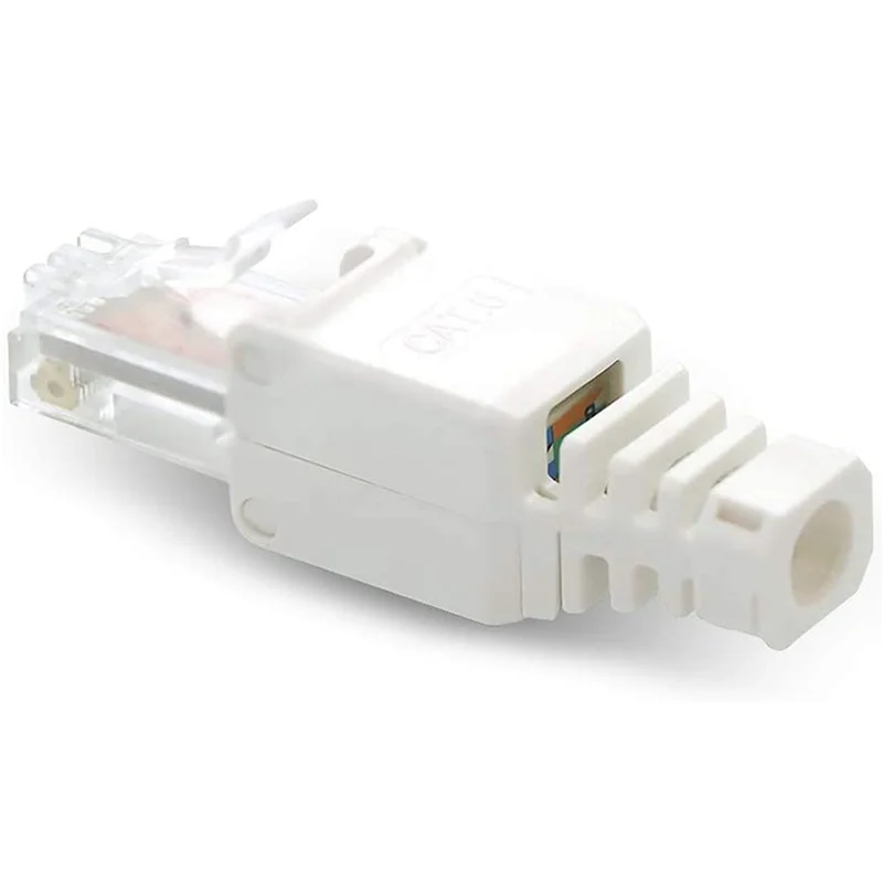 

【New-Sale】40 X Network Connectors Tool-Free RJ45 CAT6 LAN UTP Cable Plug Without Tools Cat5 Cat7 Installation Cable Patch Cable