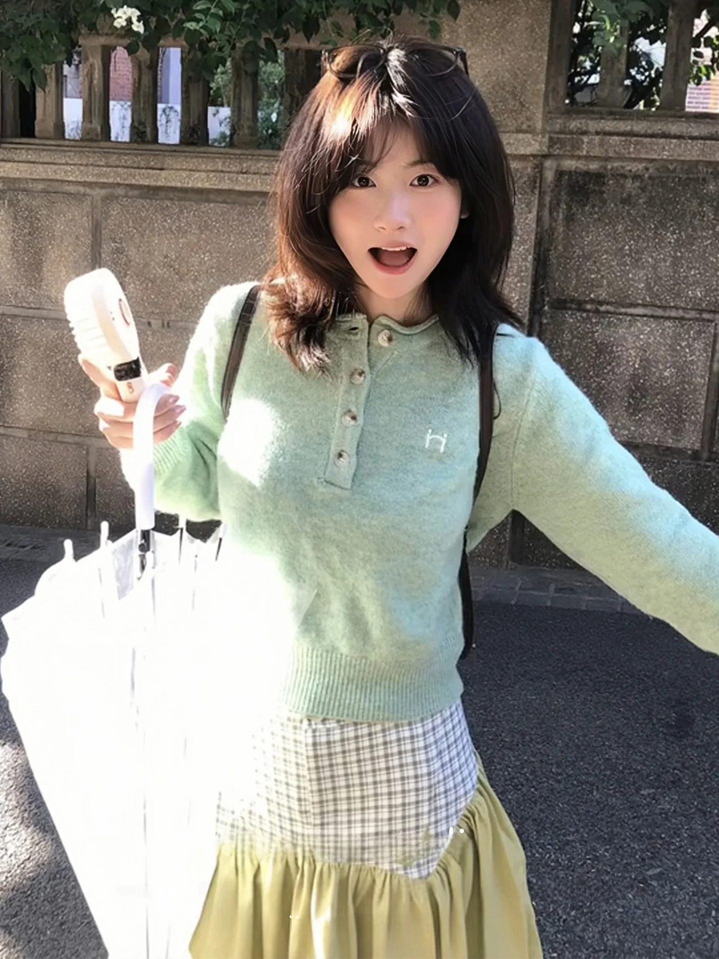 

Корейский вязаный свитер с воротником Хенли для женщин, ранняя весна, свободный крой, с длинными рукавами, облегающий, мягкий, теплый топ