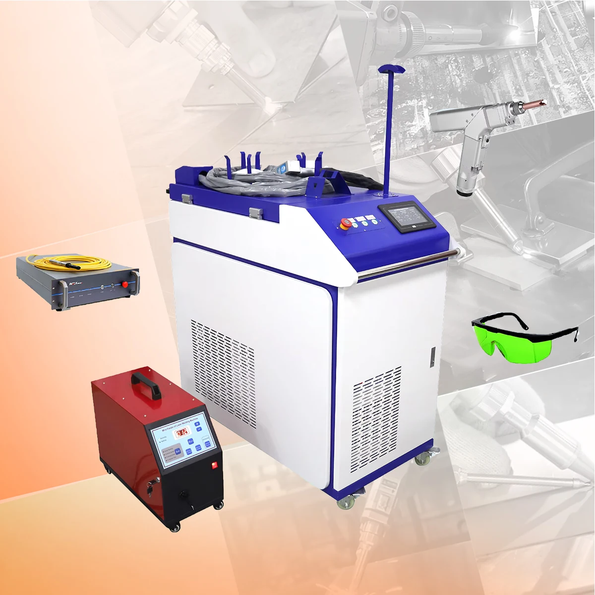 

Customizable Metal Stainless Steel Aluminum 3000 Watt Laser Welding Machine Handheld