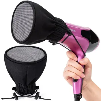 Soft Hair Dryer Diffuser Cover Universal Cloth Hair Dryer Diffuser Storage Bag Foldable…